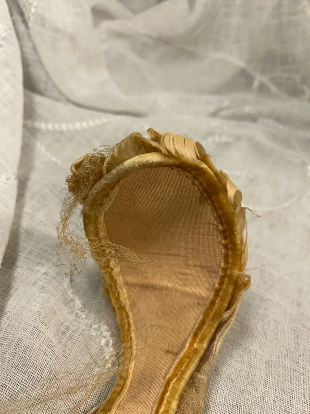Vintage lace headpiece halo piece - Picture 5 of 7